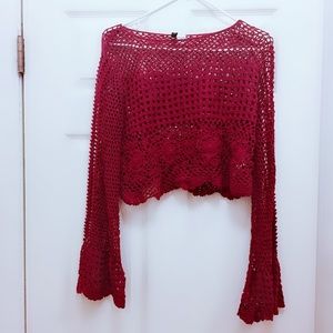 Red Crochet Top from H&M